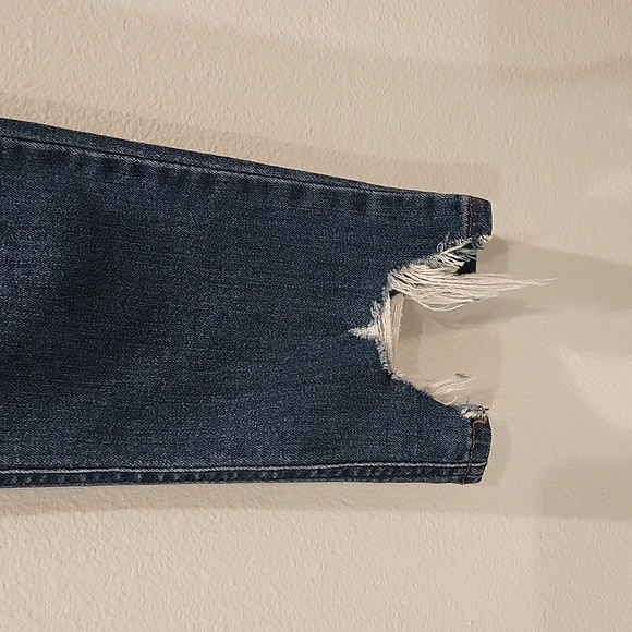 JUST BLACK DENIM JEANS SIZE 25 SHARK BITE RAW HEM - JBD - Picture 6 of 10